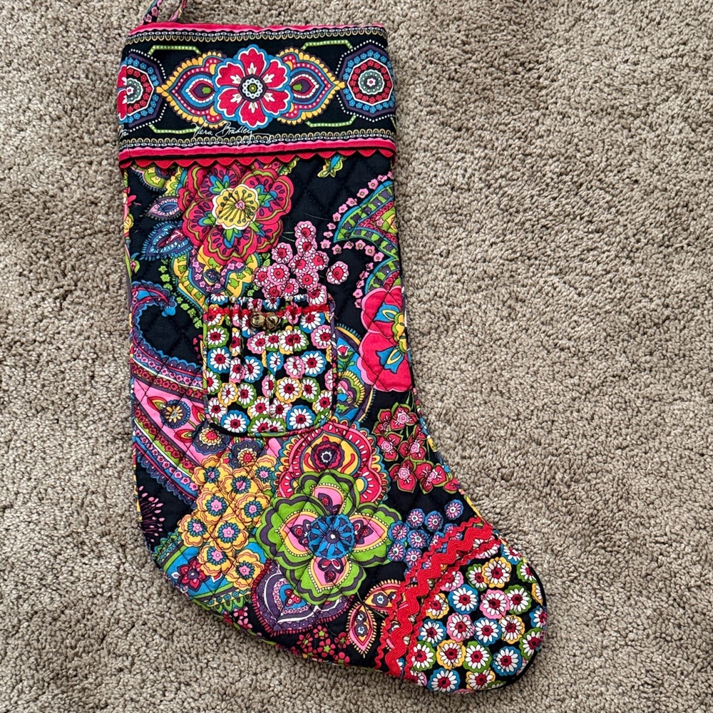 Colorful Floral Christmas Stocking Vera Bradley